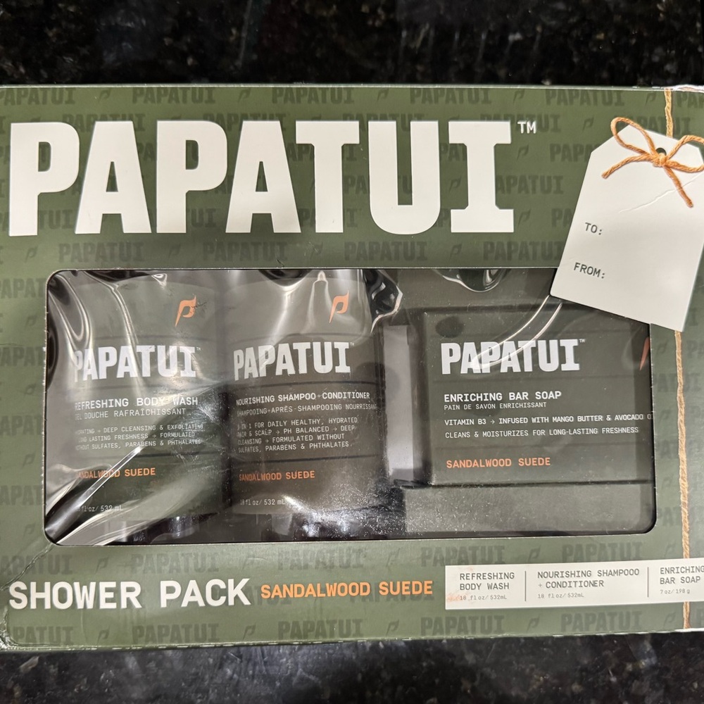Men's Grooming Shower Pack - Sandalwood Suede